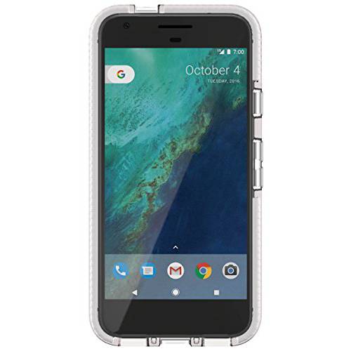 테크 21 휴대폰, 스마트폰 케이스 for 구글 Pixel - 클리어/ 화이트