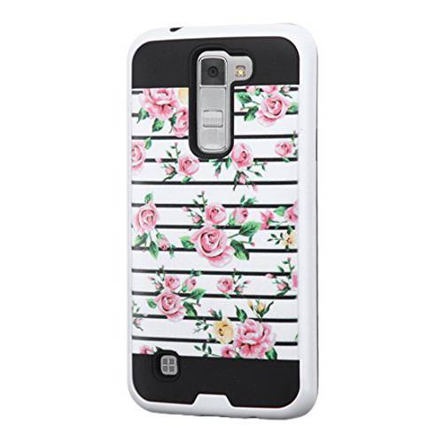 Asmyna  휴대폰, 스마트폰 케이스 for LG K7/ Tribute 5 - 리테일 포장, 패키징 - 블랙/ 핑크