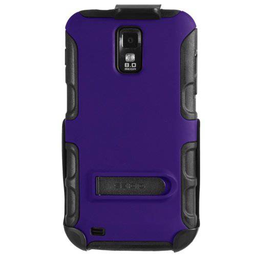 Seidio BD2-HK3SSG2TK-PR DILEX 케이스 with 킥스탠드 and Holster Combo for use with T-Mobile 삼성 갤럭시 S II - Amethyst