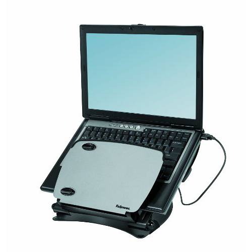 Fellowes 프로페셔널 Series 노트북 Workstation with USB, 블랙 (8024601)