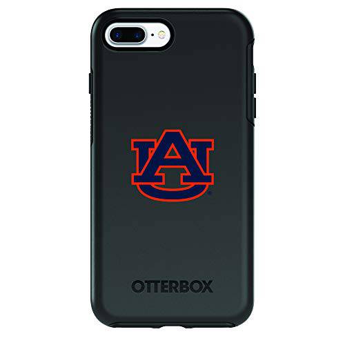 OtterBox NCAA 블랙 폰 케이스, 호환가능한 애플 아이폰 8 플러스 and 아이폰 7 플러스 OtterBox SYMMETRY Series (Auburn Tigers)