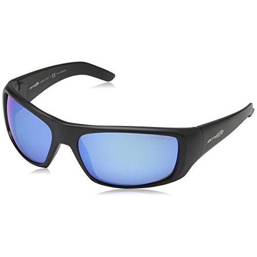 Arnette Men’s AN4182 뜨거운음료 직사각형 랩 Sunglasses, Polar Grey/ 블루 Mirror, 62 mm
