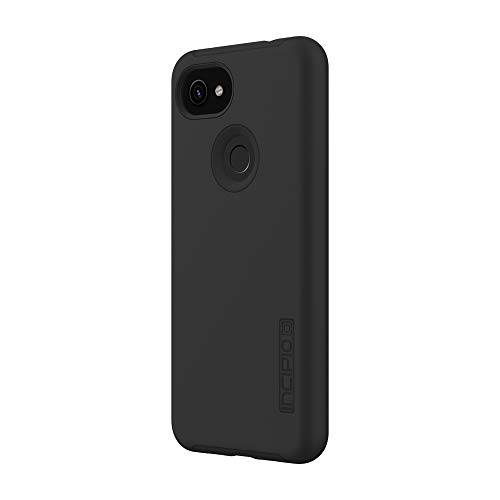 Incipio DualPro 케이스 for 구글 Pixel 3a XL - 구글 인증된 Protective 커버 (Black) [Extremely 러그드 I 쇼크 Absorbing I Soft-Touch Coating I 하이브리드] - GG-080-BLK