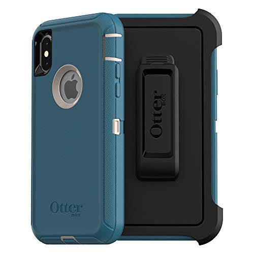 OtterBox 디펜더 SERIES SCREENLESS 에디션 케이스 for 아이폰  Xs&  아이폰 X - Frustration 방지 포장, 패키징 - 빅 SUR (PALE BEIGE/ CORSAIR)