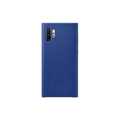 삼성 갤럭시 Note10+ 케이스, 가죽 후면 Protective 커버 - 블루 (US Version with Warranty)