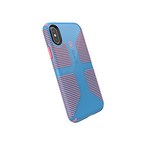 Speck Products 아이폰 Xs/ 아이폰 X 케이스, 캔디쉘 Grip, Azure Blue/ Melon 핑크
