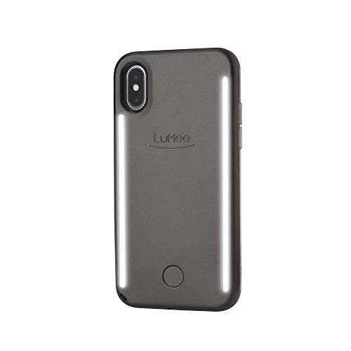 LuMee Duo 셀피 폰 케이스,  Lavender | 프론트&  후면 LED Lighting, 가변 조광 | 쇼크 Absorption, 범퍼 케이스 |  아이폰 X/  아이폰 XS