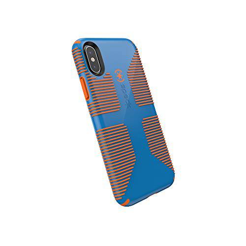Speck Products 아이폰 Xs/ 아이폰 X 케이스, 캔디쉘 Grip, Skydive Blue/ 호박 오렌지