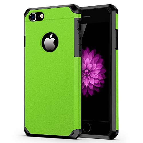 IMPACTSTRONG 아이폰 7 8 케이스 내구성, 튼튼 이중 레이어 극단 보호 커버 내구성, 튼튼 케이스 애플 아이폰 7 8 LIME Green 호환