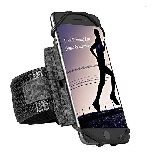 BeeAktiv 180° 회전가능 암밴드  휴대폰, 스마트폰, 질좋은 운동 운동 Like 런닝, 조깅, 리프팅, 범용 호환 안드로이드 and 아이폰, 삼성, 아이폰, 구글 픽셀