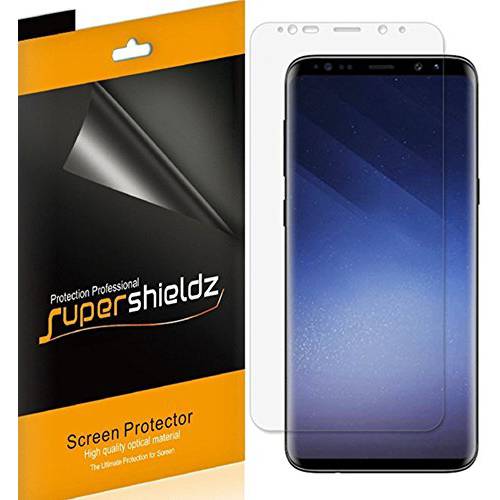 (2 Pack) Supershieldz for 삼성 갤럭시 S9 화면보호필름, 액정보호필름, (풀 Coverage) 0.23mm, 고 해상도 클리어 쉴드