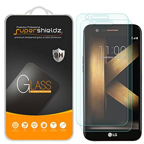 (2 Pack) Supershieldz for LG K20 플러스 강화유리 화면보호필름, 액정보호필름, Anti 스크레치, 기포 방지