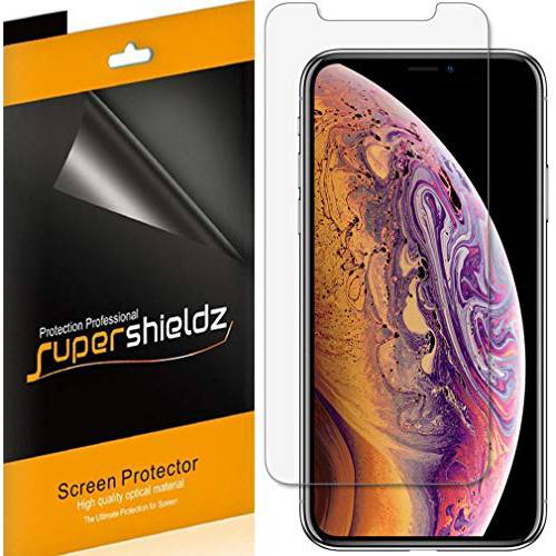 (6 Pack) Supershieldz for 애플 아이폰 11 프로, 아이폰 Xs and 아이폰 X (5.8 Inch) 화면보호필름, 액정보호필름, 고 해상도 클리어 쉴드 (애완동물)