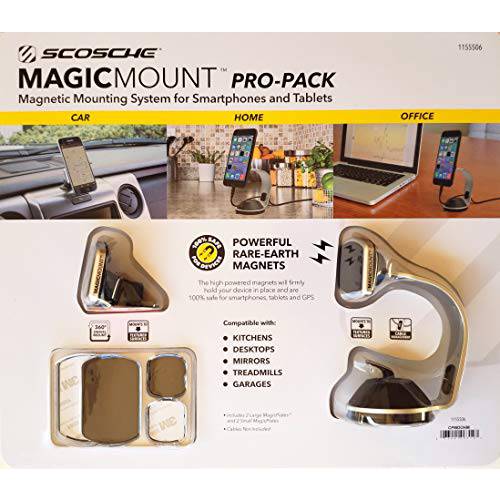 SCOSCHE MagicMount Pro-Pack 범용 호환 마그네틱,자석 마운팅 시스템 for 스마트폰 and 태블릿