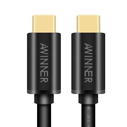 Awinner 타입 C 케이블, USB-C to USB-C 2.0 케이블 for USB Type-C 디바이스 케이블 for The New 맥북 12 Inch, ChromeBook Pixel, 넥서스 5X, 넥서스 6P, 노키아 N1 태블릿, 태블릿PC, OnePlus 2, G5 and More (1M)