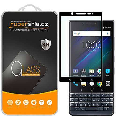 (2 Pack) Supershieldz for BlackBerry (Key2 LE) 강화유리 화면보호필름, 액정보호필름, (풀 스크린 Coverage) Anti 스크레치, 기포 방지 (블랙)