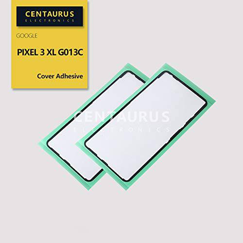 CENTAURUS 후면 커버 접착제 교체용 for Pixel 3 XL, (2pcs) 후면 커버 리어 배터리 커버 스티커 접착제 글루,접착제 테이프 리페어 호환 구글 Pixel 3 XL G013C 6.3