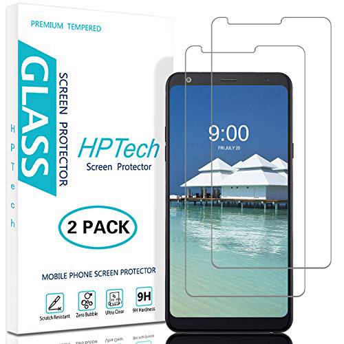 HPTech LG Stylo 4 화면보호필름, 액정보호필름 - 강화유리 필름 for LG Stylo 4, 간편 to Install, 기포 방지, 9H 강도, 2-Pack
