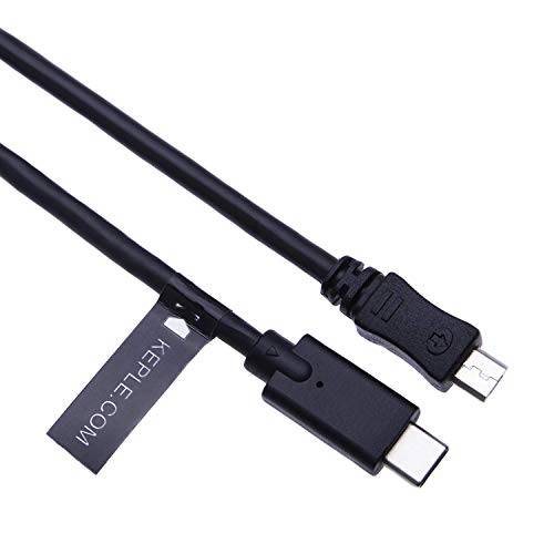 마이크로 USB to 타입 C 케이블 by Keple | USB C to 마이크로 USB 충전 심 케이블 어댑터 화웨이 Y7, Y6, Y3, Y9 2018/ P8, P9 라이트/ Honor 8X, 8X 맥스/ Honor 7C, 7X 폰 |  USB-C to  USB-B 동기화 (3ft)