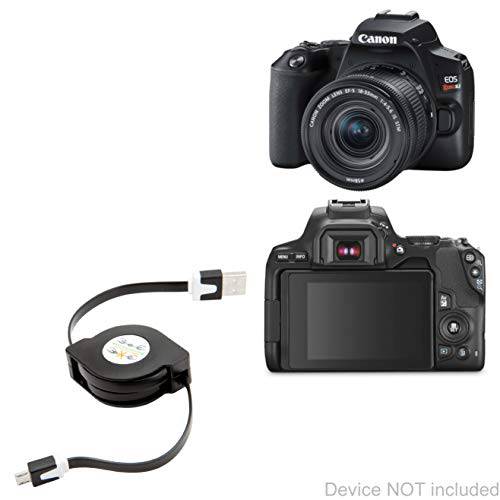 Canon캐논 EOS Rebel SL3 케이블, BoxWave [miniSync] 접이식, 휴대용 동기화 케이블 for Canon캐논 EOS Rebel SL3