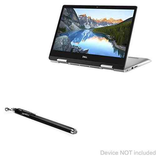 Dell Inspiron 14 5000 2- in-1 (14 in) 스타일러스펜, 터치펜, BoxWave® [EverTouch 정전식 스타일러스] 파이버 팁 정전식 스타일러스펜, 터치펜 for Dell Inspiron 14 5000 2- in-1 (14 in) - Jet Black
