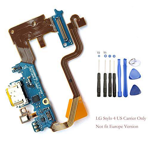 Eaglewireless USB 충전 Port 도크 마이크 구부러지는 케이블 with 마이크 교체용 for LG G7 ThinQ NA LMG710VM -US Version