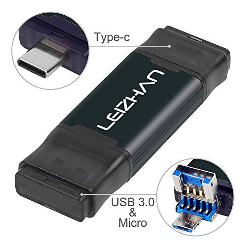 포토 스틱 for 삼성 폰 128GB, 타입 C and Micro OTG USB 플래시 드라이브 for 삼성 갤럭시 노트 10, S10, 노트 9, S9, S8, S7, S6, S5, 구글 Pixel 3.0 USB 드라이브