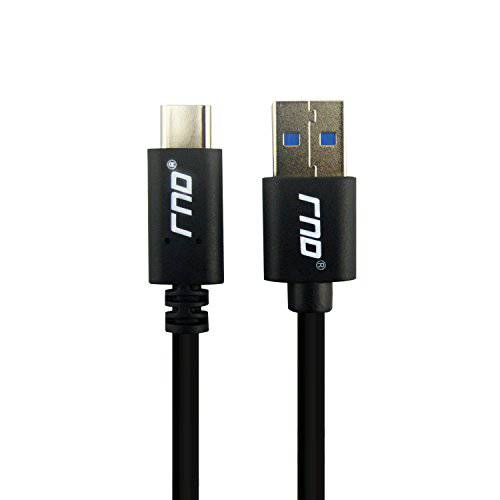RNDs USB-C to USB-A (3.0) Short 고속충전 1.5ft 케이블 (6-Pack) with 56k 옴 Pull-up Resistor for: Pixel, HTC, LG, 삼성 갤럭시 (S9, S9 플러스, S8, S8 플러스, 노트 (8, 9)), 모든 타입 C 디바이스 (Black)