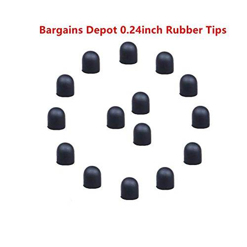 Bargains Depot 20Pcs 0.18-inch (Dia) 소프트 교체용 Rubber 팁 - Please 노트 : These 팁 Only 호환/ for bargains Depot [0.18-inch Rubber 팁 Series] 스타일러스