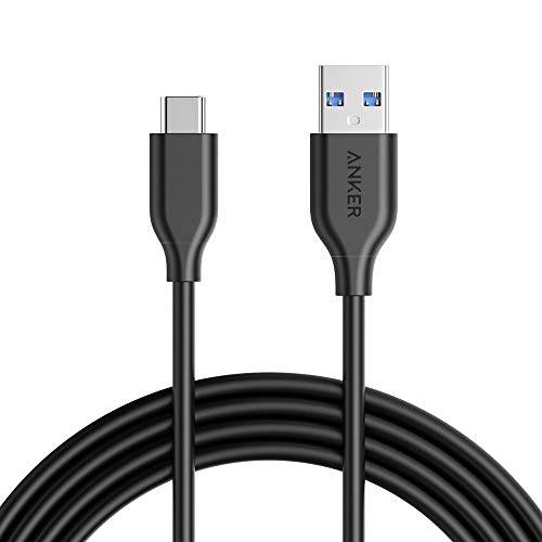 Anker USB C 충전, Powerline USB C to USB 3.0 케이블 (6ft) with 56k 옴 Pull-up Resistor for 삼성 갤럭시 노트 8, S8, S8+, S9, S10, Oculus 퀘스트, 소니 XZ, LG V20 G5 G6, HTC 10 and More