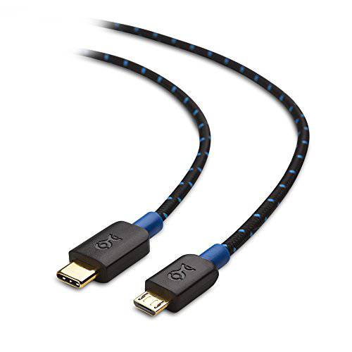 케이블 Matters USB C to Micro USB 케이블 (Micro USB to USB-C 케이블) with Braided 케이스 3.3 Feet in 블랙