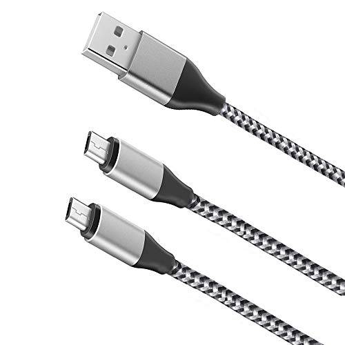 Olort Micro USB 충전 케이블 케이블 for 삼성 갤럭시 탭 A 10.1 2016, 탭 A 8.0/ 9.7/ 7.0, 탭 E 8.0/ 9.6 2 팩 Nylon Braided 충전 Cables (6.6 ft)