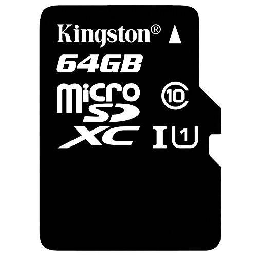 Kingston 디지털 64GB microSDXC Class 10 UHS-I 45MB S Read 카드 메모리카드 SD 어댑터 포함 SDC10G2 64GB with