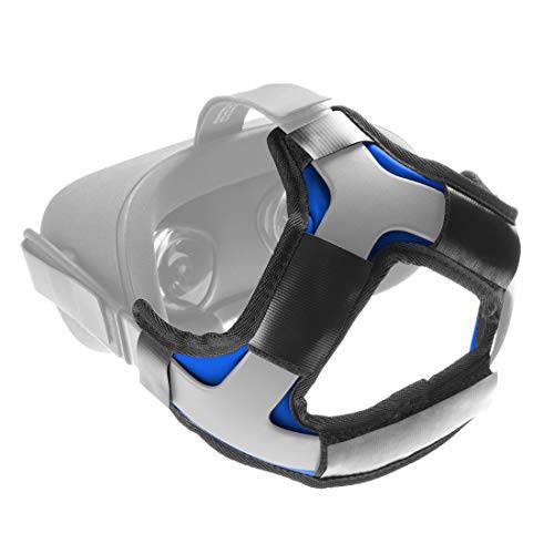 Orzero  미용실마네킹, 머리마네킹 쿠션 호환가능한 for Oculus 퀘스트 VR 미용실마네킹, 머리마네킹세트, 편안한 Protective 스트랩 미용실마네킹, 머리마네킹스트랩 (Blue)