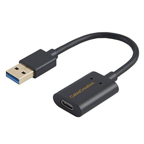 USB-A to USB-C 어댑터 [3-Pack], CableCreation 타입 A 3.0 Male to 타입 C Female Data 컨버터 for 타입 A 노트북 and PC, Oculus 퀘스트 Link
