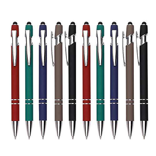 스타일러스 Pens,펜, 펜 - 블랙 잉크 2 in 1 정전식 스타일러스- 호환가능한 포함 most 터치 스크린 Devices-A 종류,여러가지,다양한 of 컬러 펜 홀더 (10-Pack)