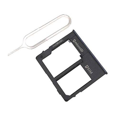 PHONSUN  교체용 Sim 카드 트레이/ SD 카드 Slot 홀더 for 삼성 갤럭시 A10E A102U 블랙