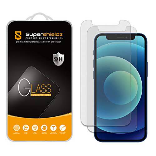 (2 팩) Supershieldz 아이폰 12 미니 (5.4 인치) Anti-Glare (매트) 강화유리 화면보호필름, 액정보호필름, 안티 스크레치, 기포 프리