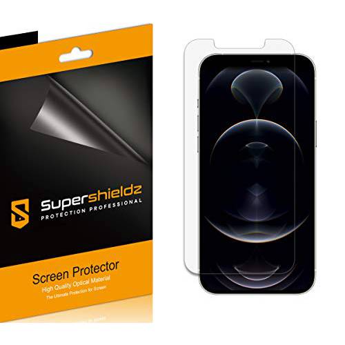 (6 팩) Supershieldz 아이폰 12 프로 맥스 (6.7 인치) 화면보호필름, 액정보호필름, 안티 글레어 and 안티 지문인식 (매트) 쉴드