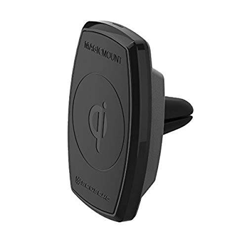 Scosche MQ2V MagicMount 충전 10W 마그네틱,자석 Qi-Certified 스마트폰 벤트 차량용 마운트 홀더, 블랙