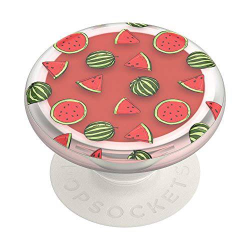 PopSockets PopGrip Lips: 스왑가능 그립 and 립밤, 입술 보호제 폰 and 태블릿 - Watermellionaire