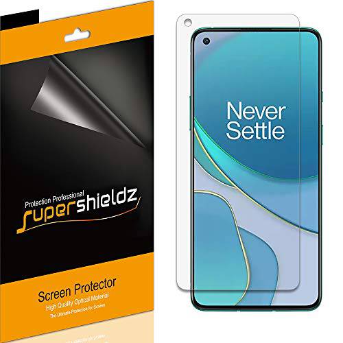 (6 팩) Supershieldz OnePlus 8T and OnePlus 8T 플러스 5G 화면보호필름, 액정보호필름, 하이 해상도 클리어 쉴드 (애완동물)