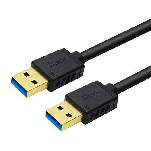 DTECH USB 타입 A 3.0 케이블 6 ft 남성 to 남성 고속 데이터 케이블 in 블랙