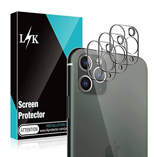 3 팩 LK 카메라 렌즈 화면보호필름, 액정보호필름 호환가능한 아이폰 11 프로/ 아이폰 11 프로 맥스 HD 클리어 카메라 강화유리 보호