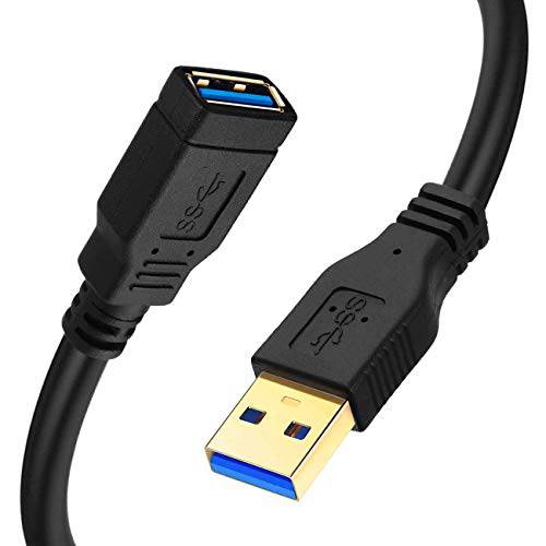 FXAVA USB3.0 연장 케이블 20Ft USB 3.0 남성 to 여성 케이블 데이터 전송 케이블 플레이스테이션, 엑스박스, 오큘러스 VR, USB 플래시드라이브, 카드 리더, 리더기,  하드디스크, 키보드, 프린터, 카메라
