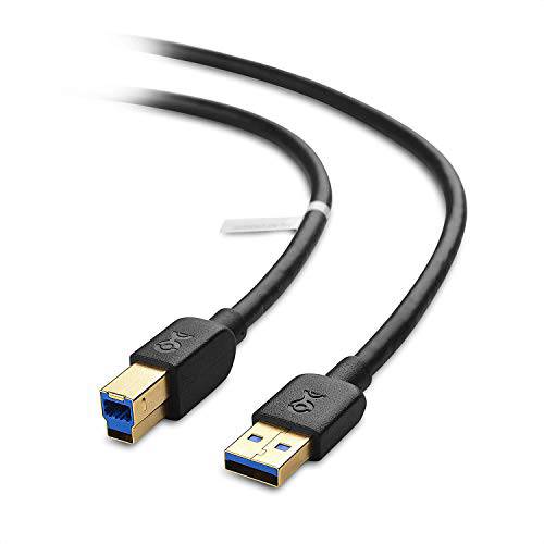 Cable Matters  롱 USB 3.0 케이블 (USB 3 케이블, USB 3.0 A to B 케이블) in 블랙 15 ft