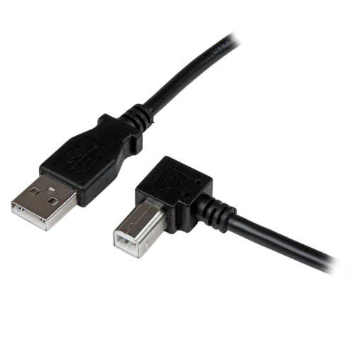 StarTech.com 1m USB 2.0 A to 직각 B 케이블 케이블 - 1 m USB 프린터 케이블 - 직각 USB B 케이블 - 1x USB A (M), 1x USB B (M) (USBAB1MR)