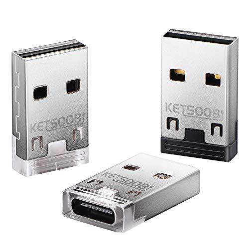 USB C Female to USB Male 어댑터 3-Pack, KETSOOBI USB C to A 충전기 케이블 어댑터 호환가능한 아이폰 12 11 프로 맥스, 아이패드 에어/ 프로, 삼성 갤럭시 Note20 S20 S21 플러스 and 충전기 or 보조배터리, 파워뱅크