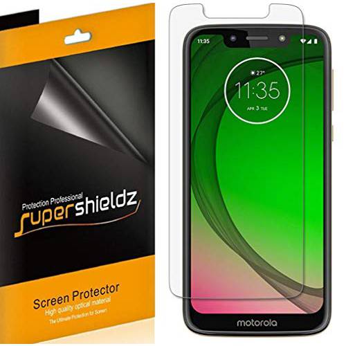 (6 팩) Supershieldz Designed 모토로라 (Moto G7 플레이) 화면보호필름, 액정보호필름, 하이 해상도 클리어 쉴드 (애완동물)