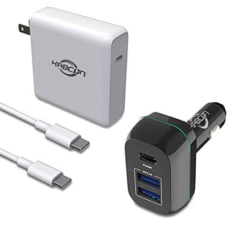 96W USB C 파워 어댑터 and 60W USB C Pd 자동차 충전 호환가능한 애플 맥북 프로 16 15 13 인치, New 에어 13 인치 2020 2019 2018 삼성, 스위치, and More